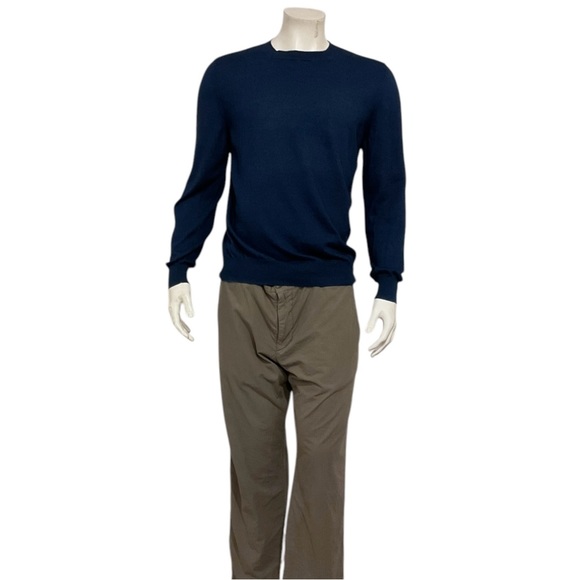 A.P.C. Men’s Blue Crewneck Sweater